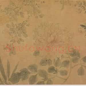 明代 陈淳《陈淳百花图卷》国画花鸟作品图片鉴赏
