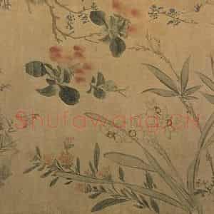 明代 陈淳《陈淳百花图卷》国画花鸟作品图片鉴赏
