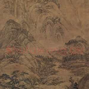明代 宋旭《宋旭山水图轴》国画山水作品图片鉴赏