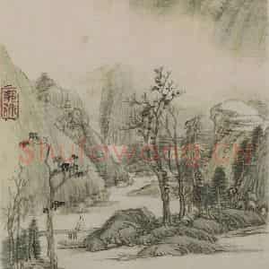 明代 邵弥《邵弥仿古山水画册》国画综合作品图片鉴赏