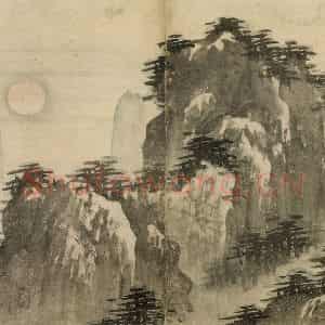 明代 张路《张路人物山水图册》国画山水作品图片鉴赏