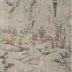 清代 查士标《查士标仿宋元山水图屏》国画山水作品图片鉴赏