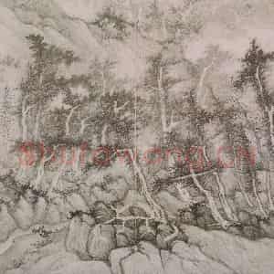 清代 龚贤《龚贤山水图片》国画山水作品图片鉴赏