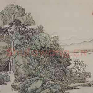 清代 蔡嘉《蔡嘉山水图册》国画山水作品图片鉴赏