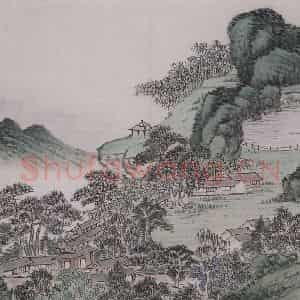 清代 董诰《董诰姑苏名胜图册》国画山水作品图片鉴赏