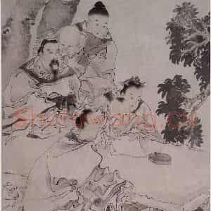 清代 任颐《任颐人物图屏》国画人物作品图片鉴赏