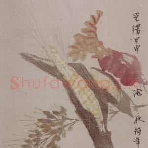 清代 任颐《任颐花果图册》国画花鸟作品图片鉴赏