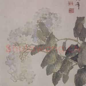 清代 任颐《任颐花果图册》国画花鸟作品图片鉴赏