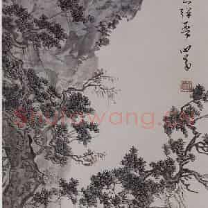 现代 溥儒《溥儒松风明月图轴》国画综合作品图片鉴赏