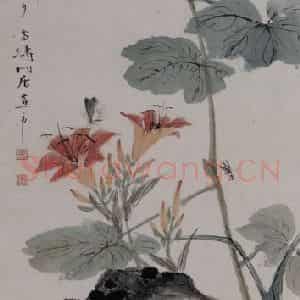 现代 王雪涛《王雪涛忠孝图轴》国画花鸟作品图片鉴赏