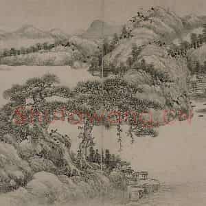 清代 李世棹《李世倬山水图册》国画山水作品图片鉴赏