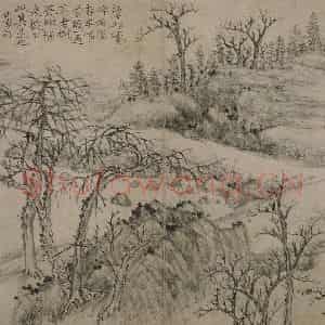 清代 李世棹《李世倬山水图册》国画山水作品图片鉴赏
