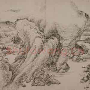 清代 李世棹《李世棹山水人物图册》国画综合作品图片鉴赏