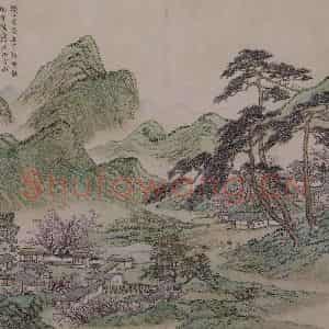 清代 蔡嘉《蔡嘉山水图册》国画山水作品图片鉴赏