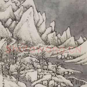 清代 允禧《允禧山水图册》国画山水作品图片鉴赏
