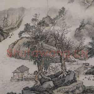 清代 蔡嘉《蔡嘉山水图册》国画山水作品图片鉴赏