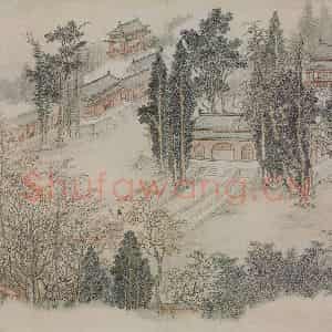 清代 蔡嘉《蔡嘉山水图册》国画山水作品图片鉴赏