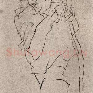 1991年 方增先《东方朔》国画人物作品图片鉴赏