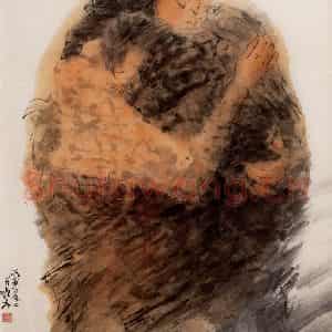 1998年 方增先《催眠曲》国画综合作品图片鉴赏