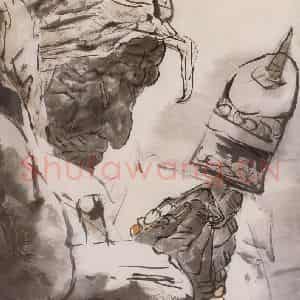 1998年 方增先《祈福》国画人物作品图片鉴赏