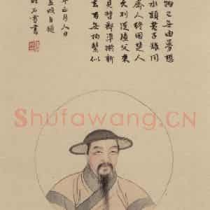 元代 赵孟頫《赵孟頫淮云院记上图之一》国画人物作品图片鉴赏