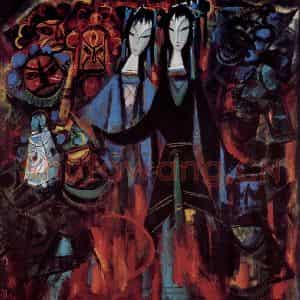 1974年 林风眠《宇宙锋》国画人物作品图片鉴赏