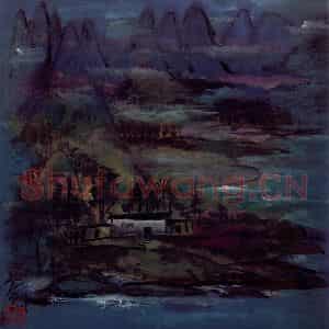 70年代 林风眠《春江》国画山水作品图片鉴赏