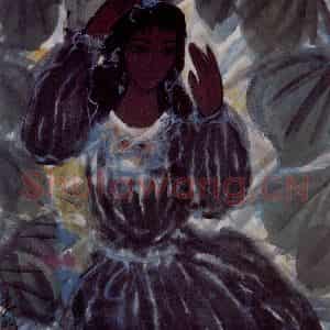1989年 林风眠《夏》国画人物作品图片鉴赏