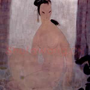 1947年 林风眠《裸女》国画人物作品图片鉴赏