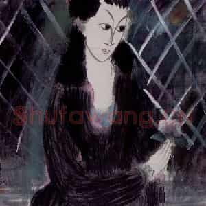 40年代 林风眠《花朵》国画人物作品图片鉴赏