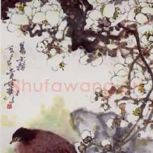 1992年 高冠华《晨雾》国画花鸟作品图片鉴赏