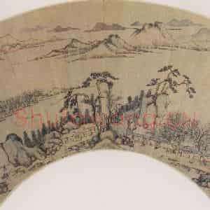 明代 丁云鹏《春景山水图》国画山水作品图片鉴赏