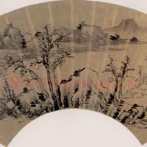 明代 李流芳《秋景山水》国画山水作品图片鉴赏