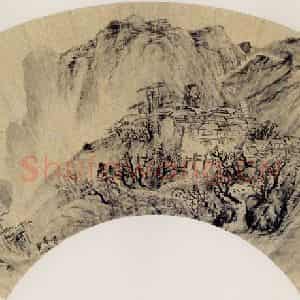 明代 唐志契《茅山上宫图》国画山水作品图片鉴赏