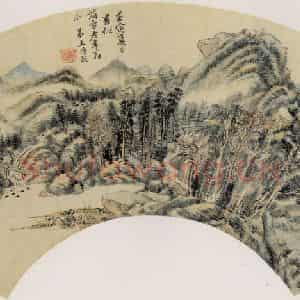 清代 王时敏《山水》国画山水作品图片鉴赏