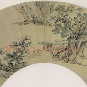 清代 刘度《山水》国画山水作品图片鉴赏