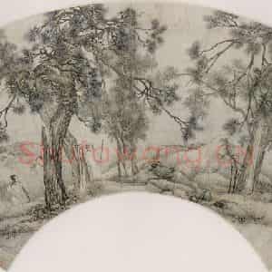 清代 陈枚《松林采药图》国画综合作品图片鉴赏