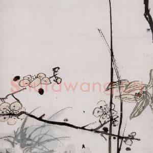 1960年代 潘天寿《鱼乐图轴》国画花鸟作品图片鉴赏