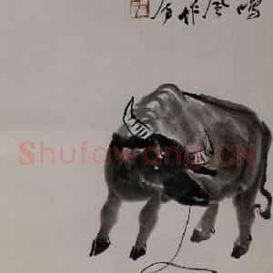 1947年 李可染《牧牛图[1]》国画综合作品图片鉴赏