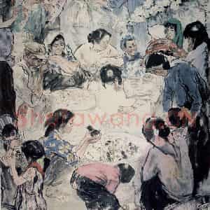 1982年 刘国辉《喜雏图》国画综合作品图片鉴赏
