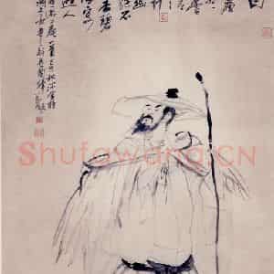 1989年 刘国辉《苏东坡》国画人物作品图片鉴赏