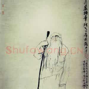 1991年 刘国辉《张大千》国画人物作品图片鉴赏
