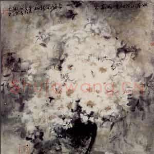1991年 刘国辉《香雪》国画花鸟作品图片鉴赏