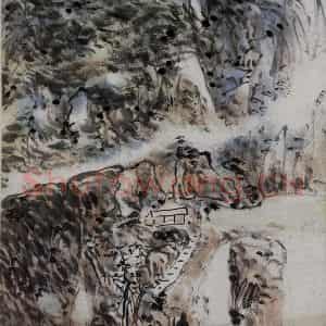 黄宾虹《丹霞峰》国画山水作品图片鉴赏