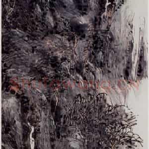 黄宾虹《西泠晓望》国画山水作品图片鉴赏