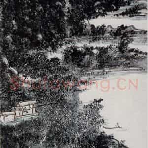 黄宾虹《山水》国画山水作品图片鉴赏