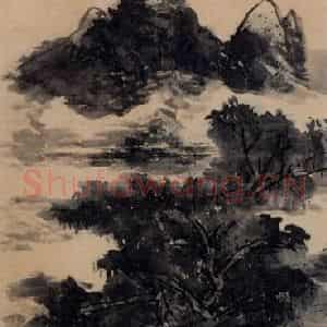 黄宾虹《山水》国画山水作品图片鉴赏