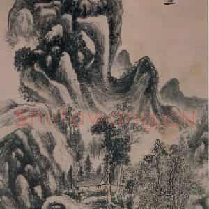 黄宾虹《山水》国画山水作品图片鉴赏