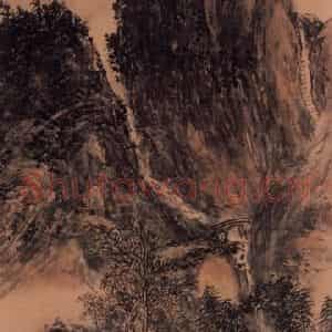 黄宾虹《齐山纪游》国画山水作品图片鉴赏