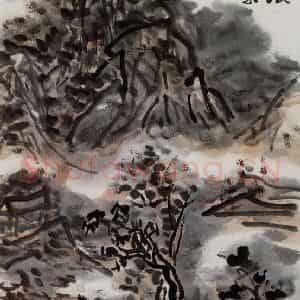 黄宾虹《山水》国画山水作品图片鉴赏